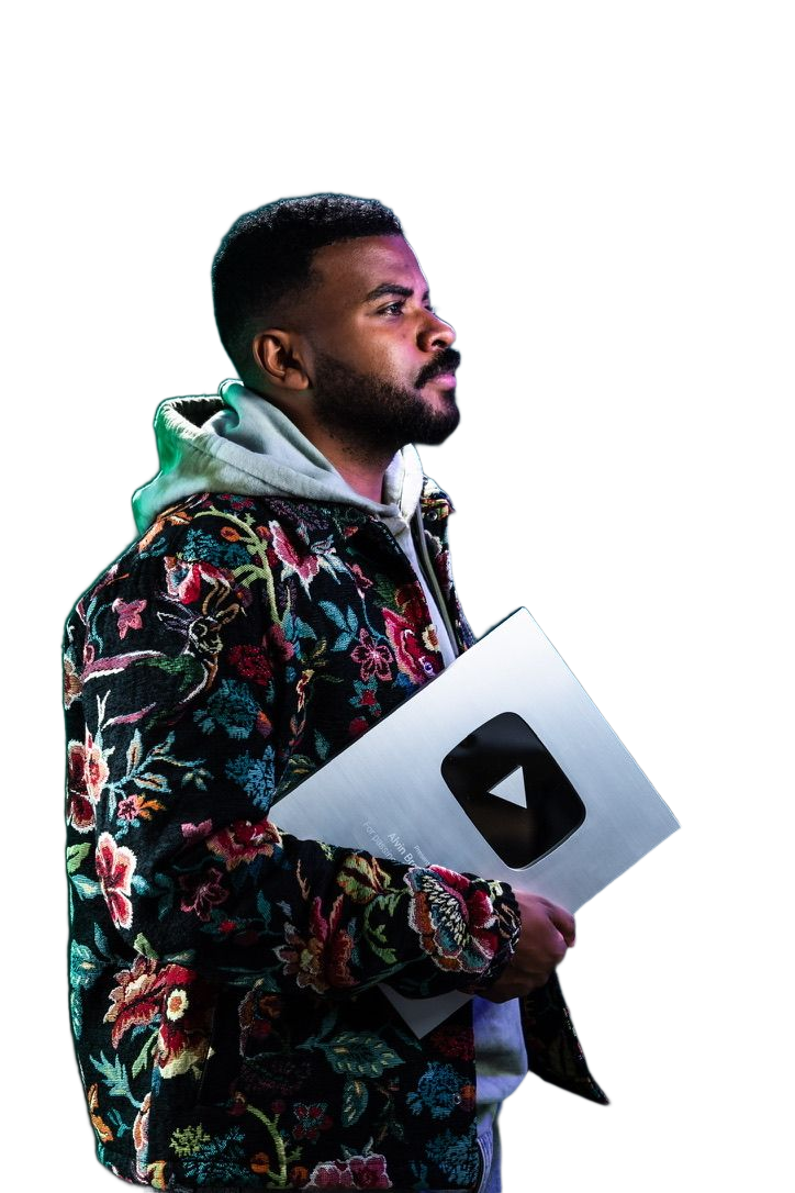 Alvin Brown Beats avec son Silver Play Button YouTube